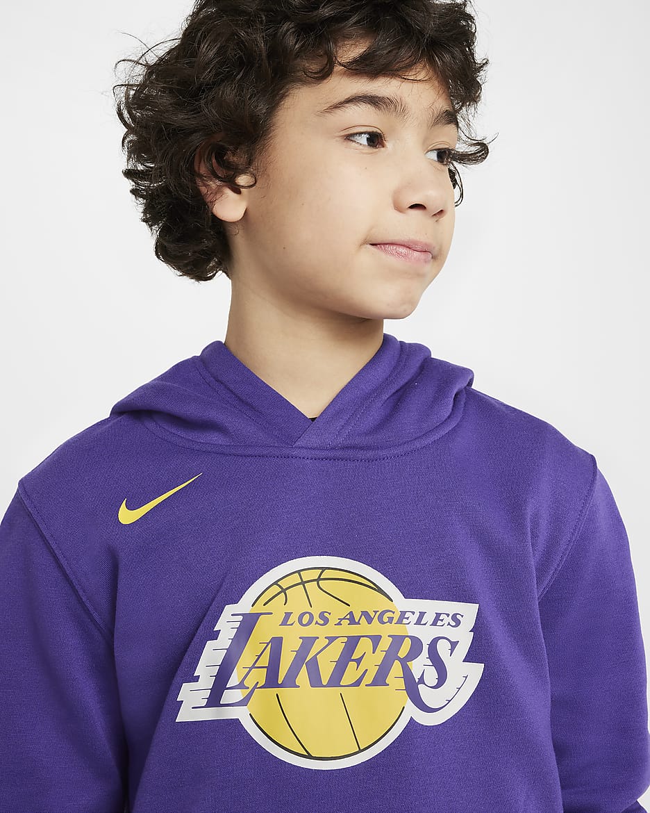 Los Angeles Lakers Club Sudadera con capucha de tejido Fleece Nike de la NBA Nino a